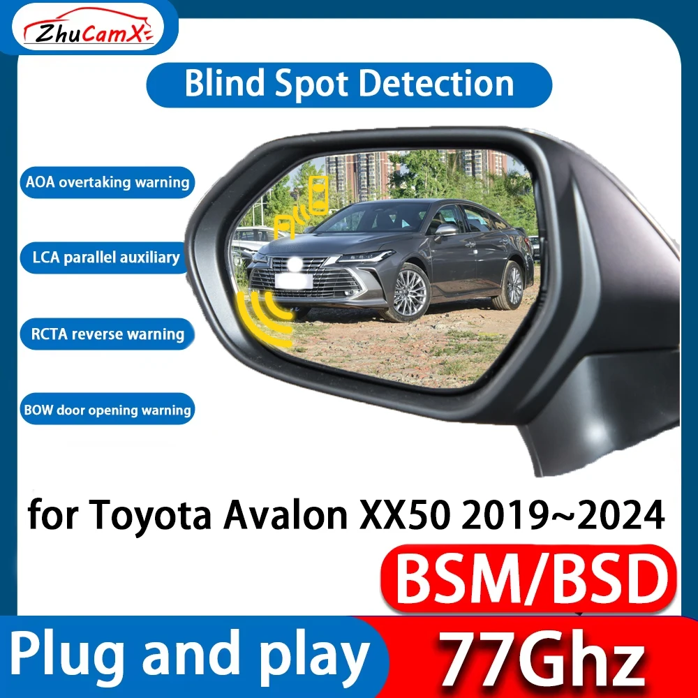 ZhuCamX DSM BSD Blind Spot Detection Monitoring Ultrasonic Warning Lane Assist System For Toyota Avalon XX50 ~