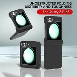 Luxurious Candy-Color Skin Feel Shockproof Case with Hinge Protection - 3-Piece Set for Samsung Z Flip4 (Black)