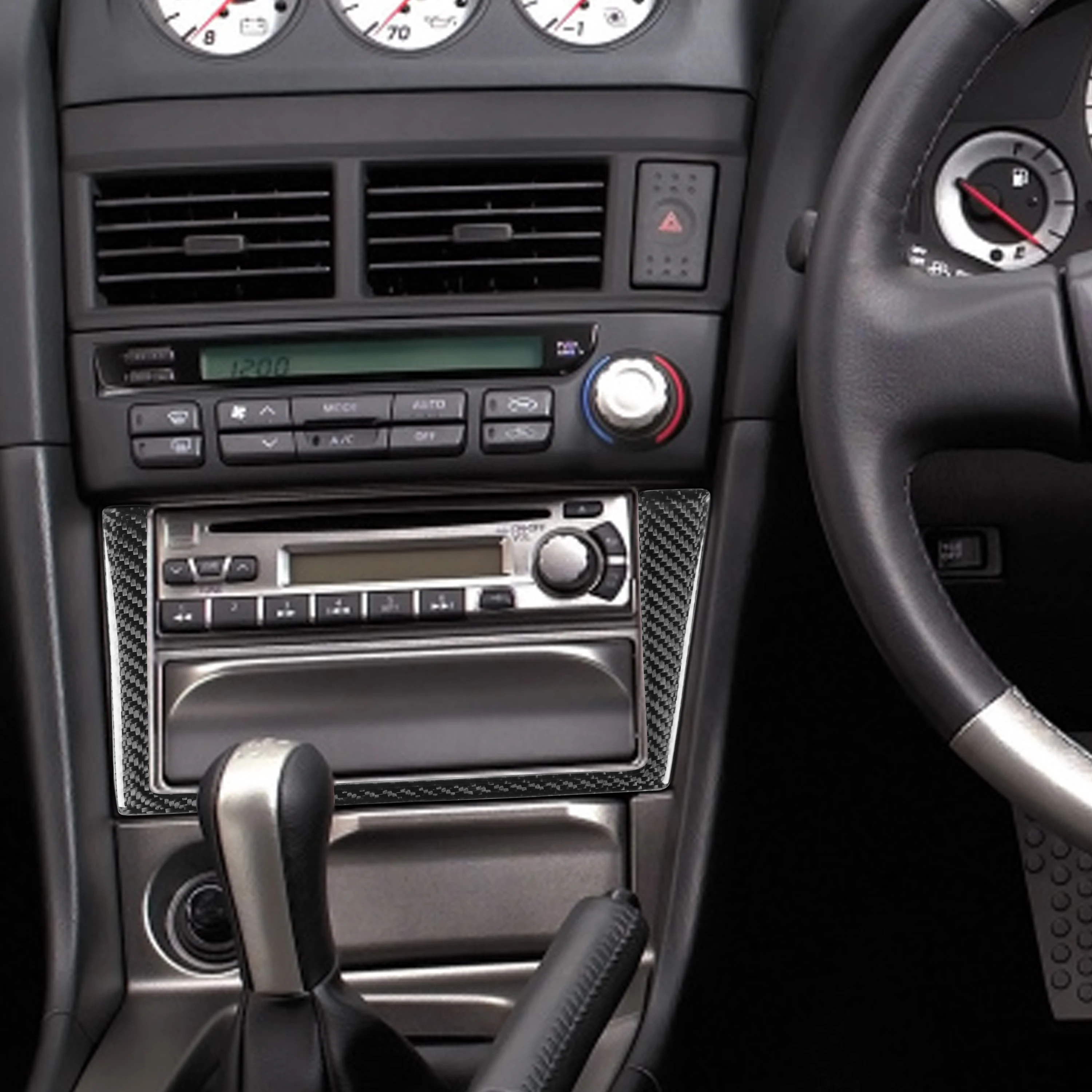 Console Centrale Carbone Pour Nissan Skyline R34 GTR/GTT (RHD) - Neuf, Fibre 3K