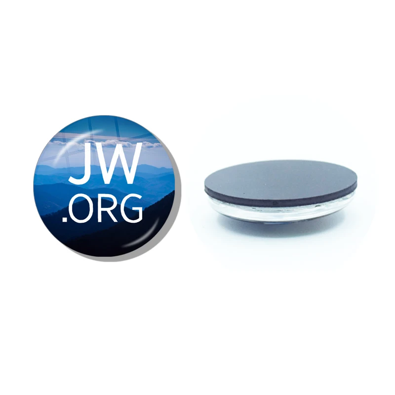 JW.ORG 하나님의 증인 냉장고 자석 30MM 유리 카보 숑 자석 냉장고 스티커 참고 홀더 홈 장식 선물
