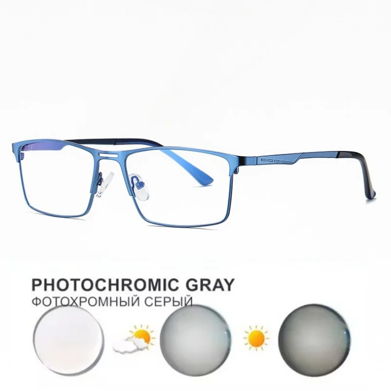 Fashion Metal Myopia Classic Color Changing Glasses Ball Luminosity0 ~ 600Degree 3