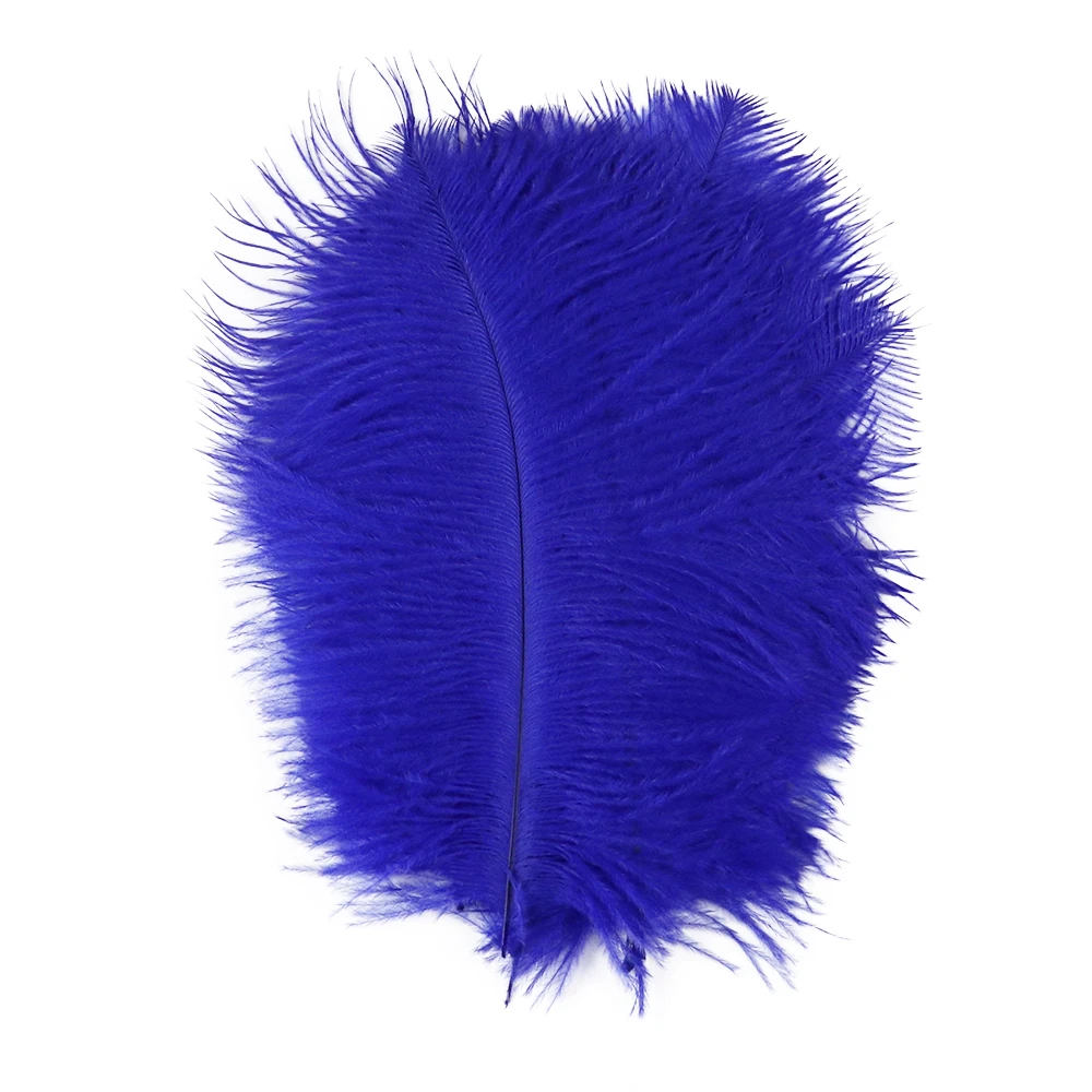 10 Pcs/Lot White Ostrich Feathers For DIY Hand Sewing Dresses Wedding Family Tabletop Centerpieces Carnivals Natural Plumes