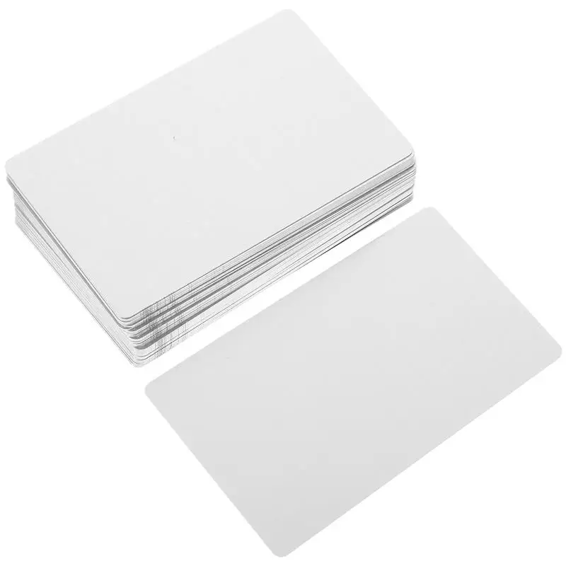 Cards Business Card Blank Metal Name Sublimation Aluminum Engraving Engraved Aluminium Plates Printable Blanks Smooth Sheet