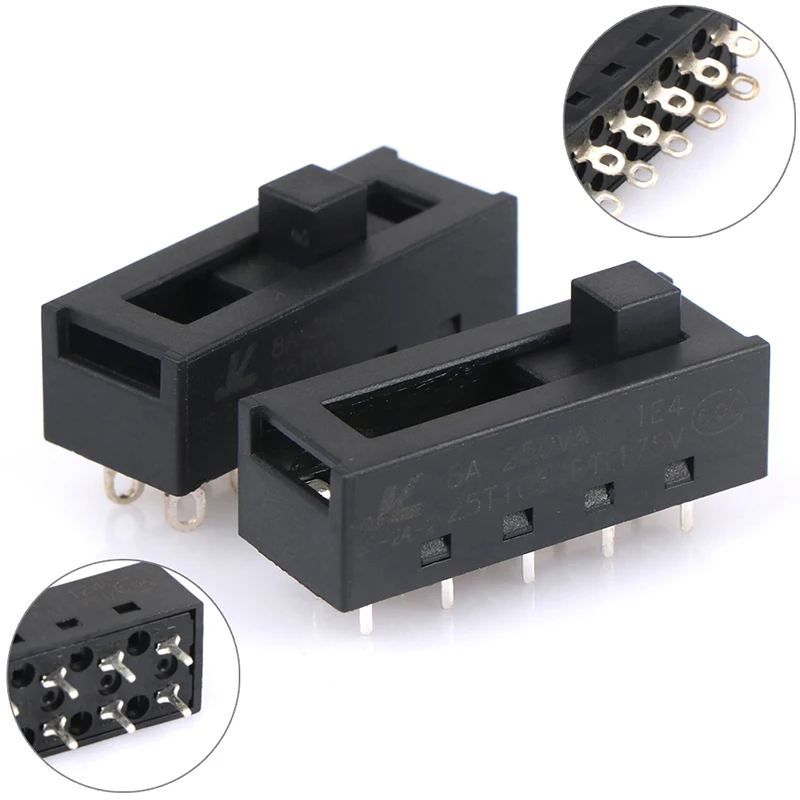 Description Picture 2 of item8A 250VAC 4 Positions 10 Pins SS-24-2 Hot And Cold Air Cylinder Toggle Switch For Hair Dryer Connector Hair Salon Accessories