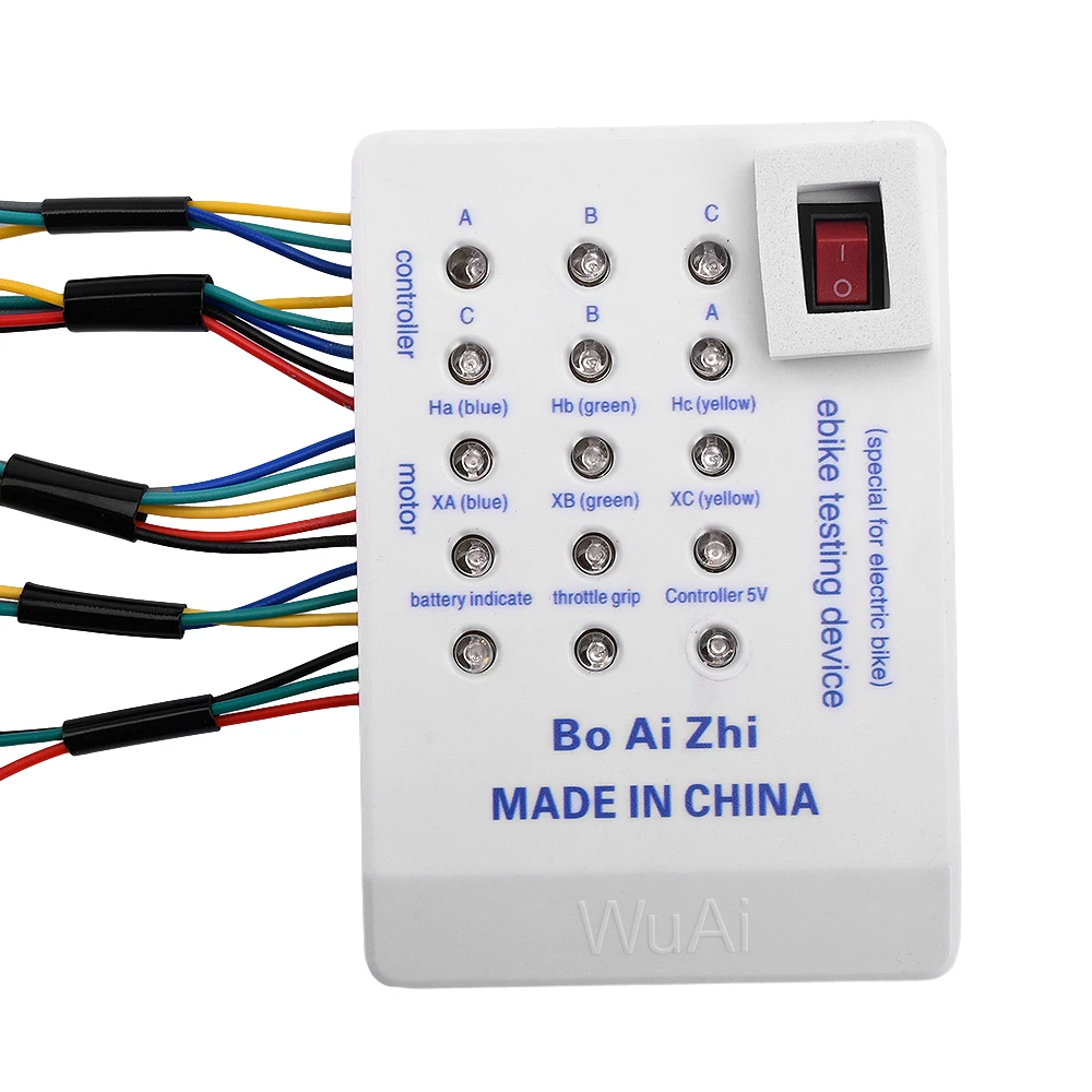 Tester per E-bike 24V/36V/48V/60V/72V, Dispositivo di Riparazione per Veicoli Elettrici, Rilevatore per Manutenzione Scooter, Controller Hall per Motore Brushless - immagine 3
