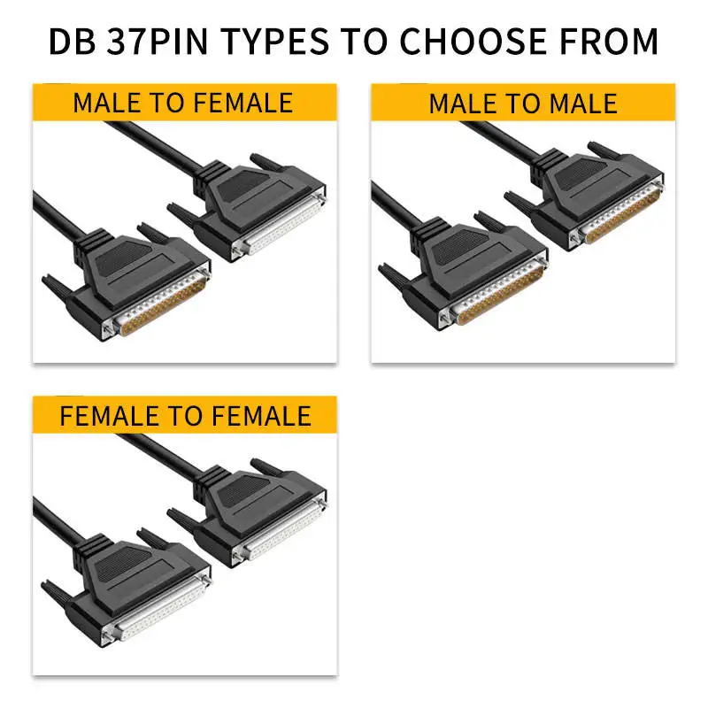 Asixxsix Adaptateur Série Mâle DB37, Adaptateur Mâle De Terminal