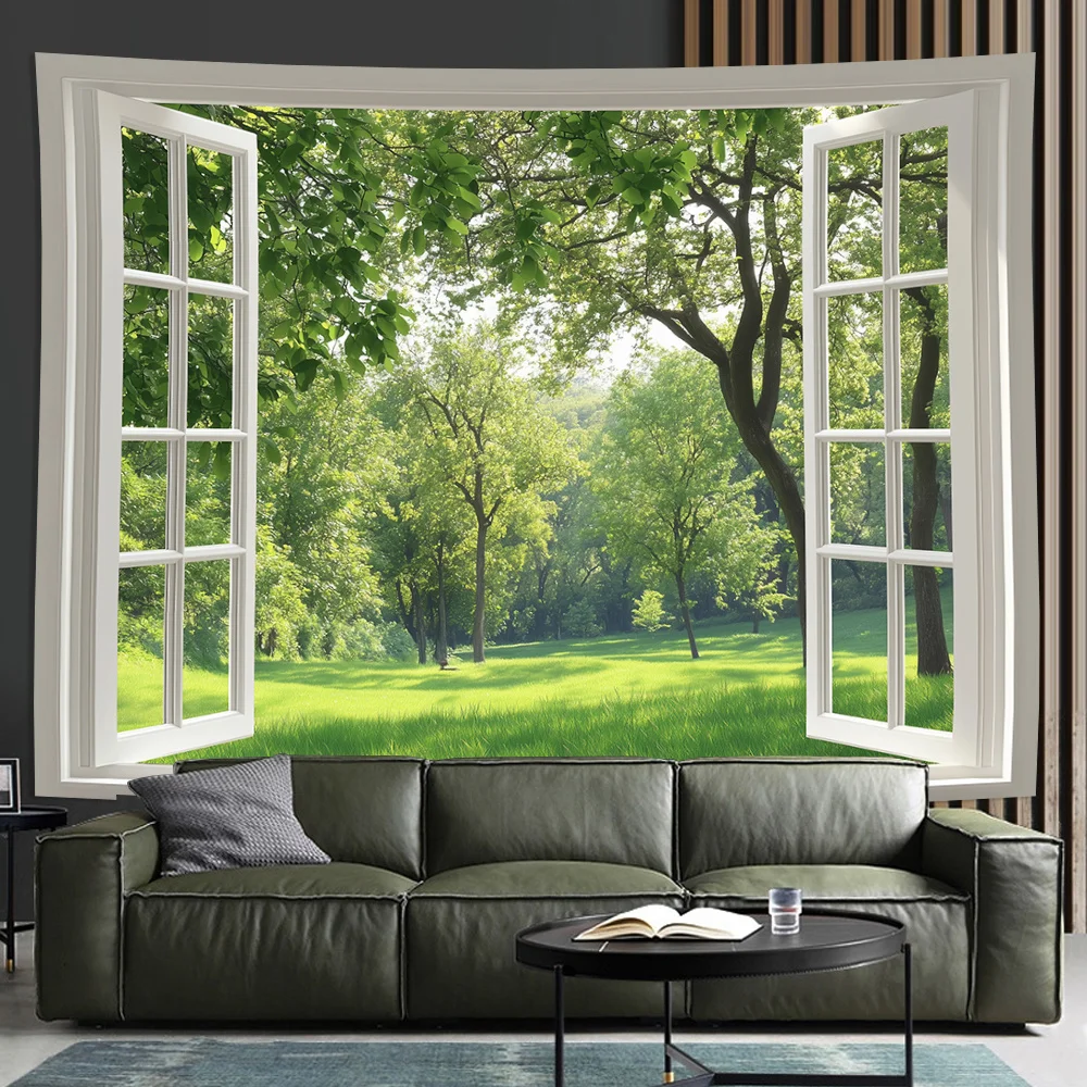 Quiet Forest Landscape Tapestry 3