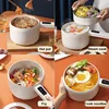 1.6L 2.2L Electric Cooker Student Pot Multifunction Household Pot Ceramic Glaze Non Stick Cooker Rice Cooker Kitchen Tool 220V 3