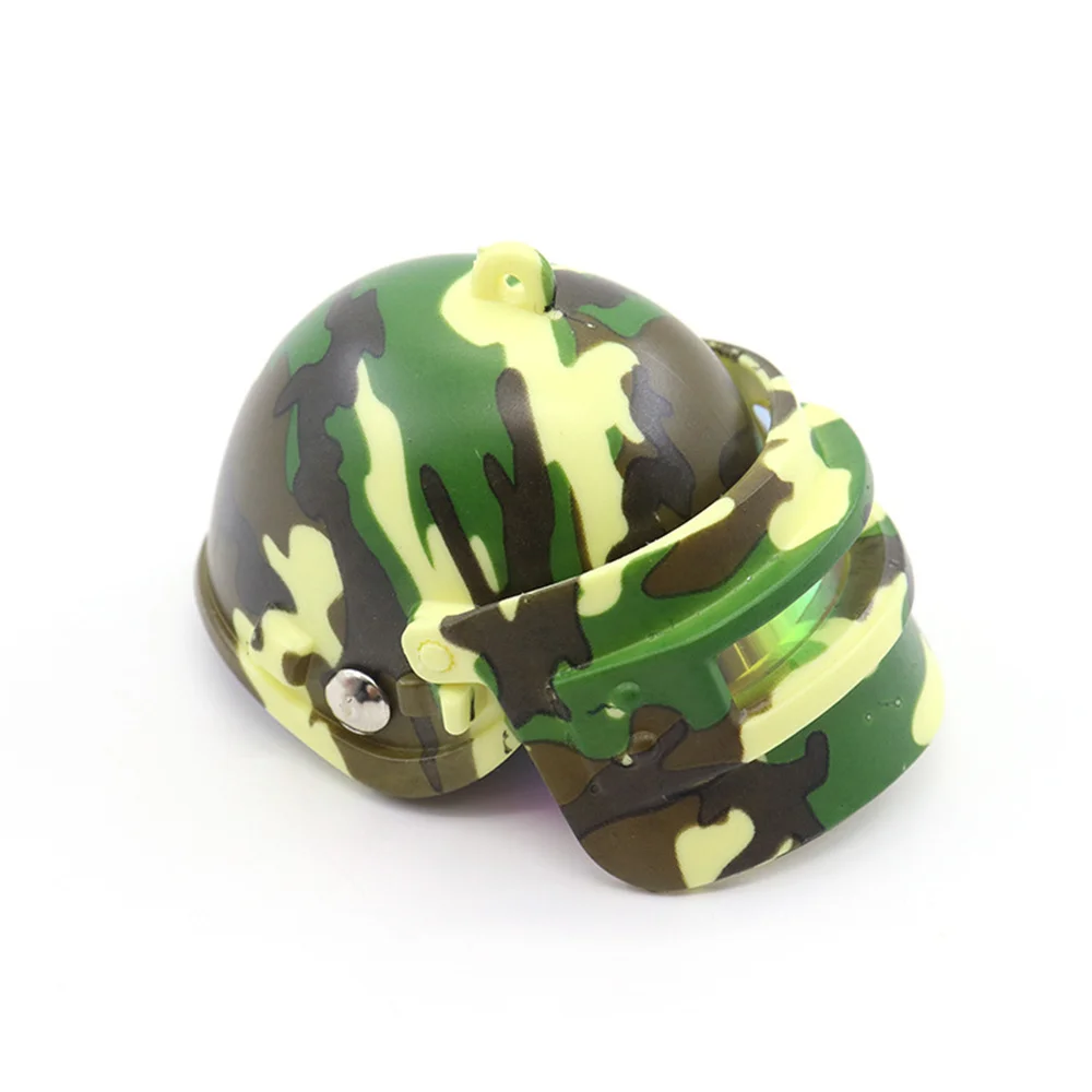 Mini Motorcycle helmet keychain 3D Plastic Keyring Multicolor Creative