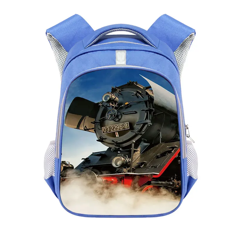 Racing Car Locomotive Backpack Children School Bags Aircraft