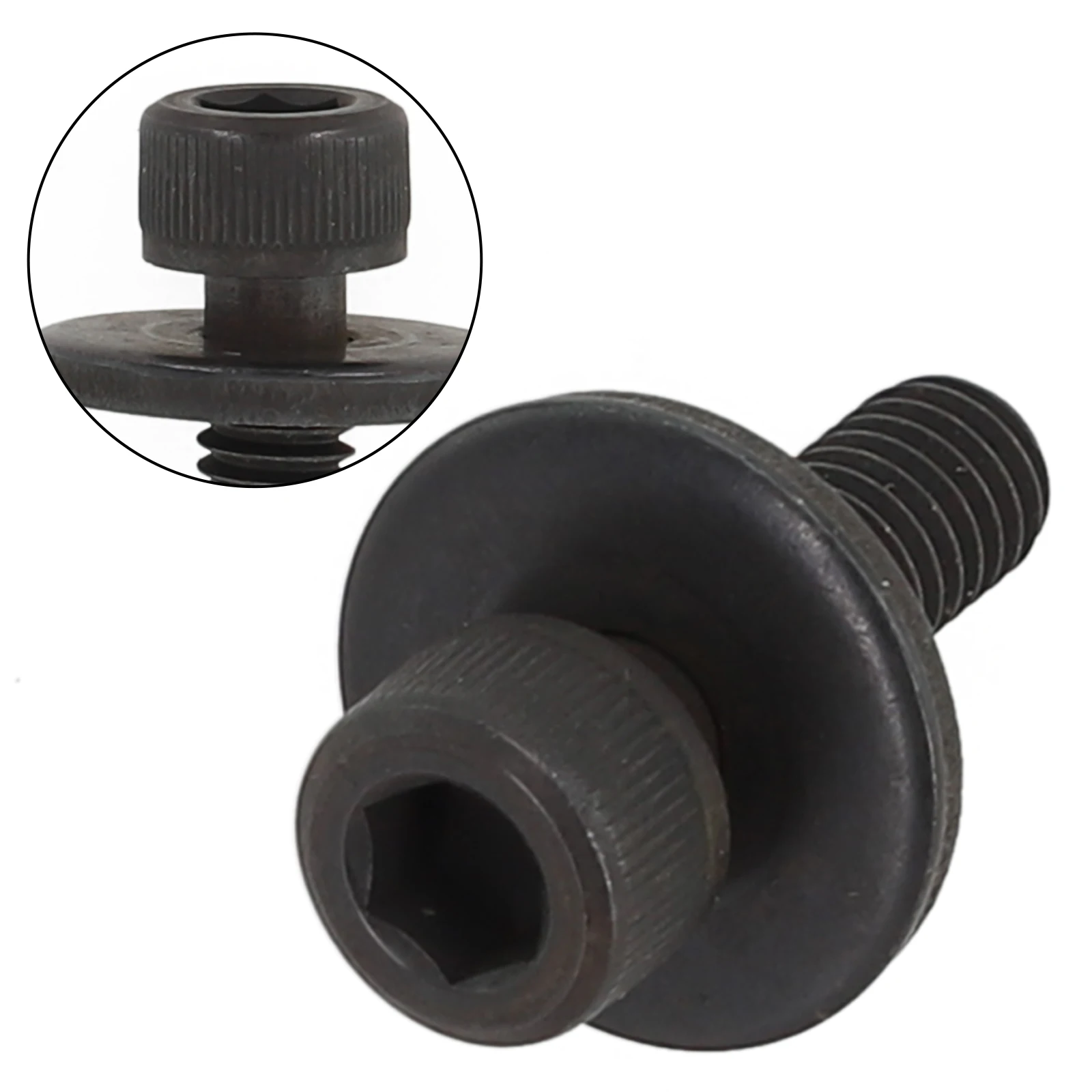 Circular Saw Blade Clamp Hex Bolt M6x20 1PC 266133-3 For 4101RH 4105KB BSS610 Metal Black Power Tools Parts Accessories