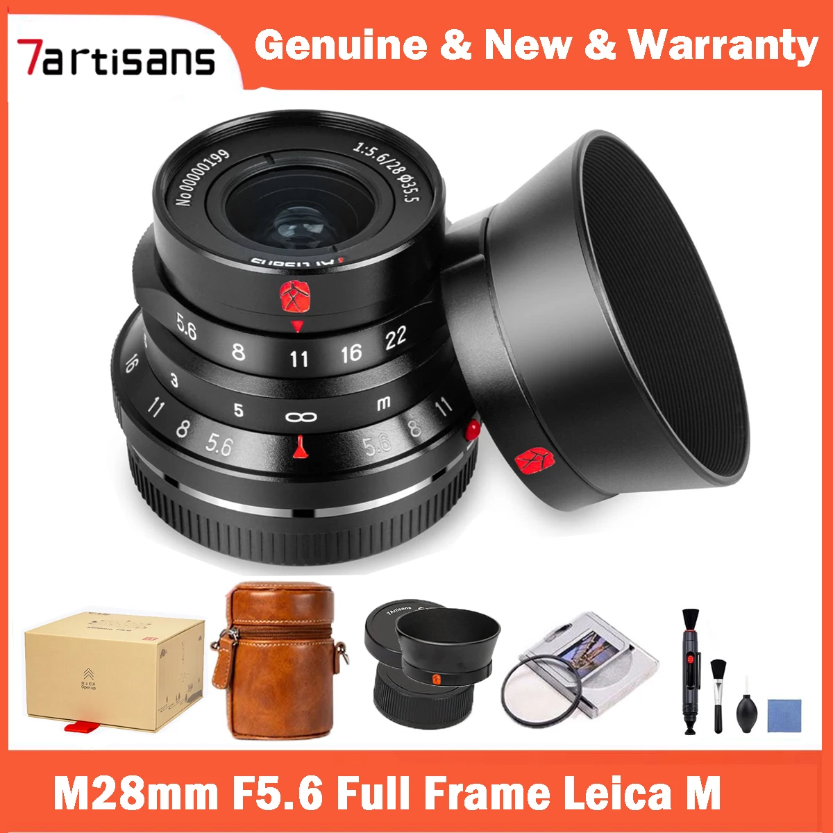 7 Artigiani M 28Mm F5.6 Obiettivo Per Fotocamera Full Frame Per Fotocamera Mirrorless Leica M Mount M2 M3 M4 M5 M6 M7 M8 M9 M9P M10 M-P M-A