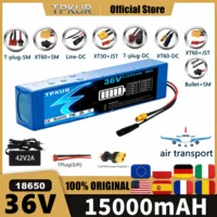 Batterie au lithium 36V 15000mAh 18650, pack de batteries rechargeable 10S3P avec BMS intégré, pour scooter électrique 1
