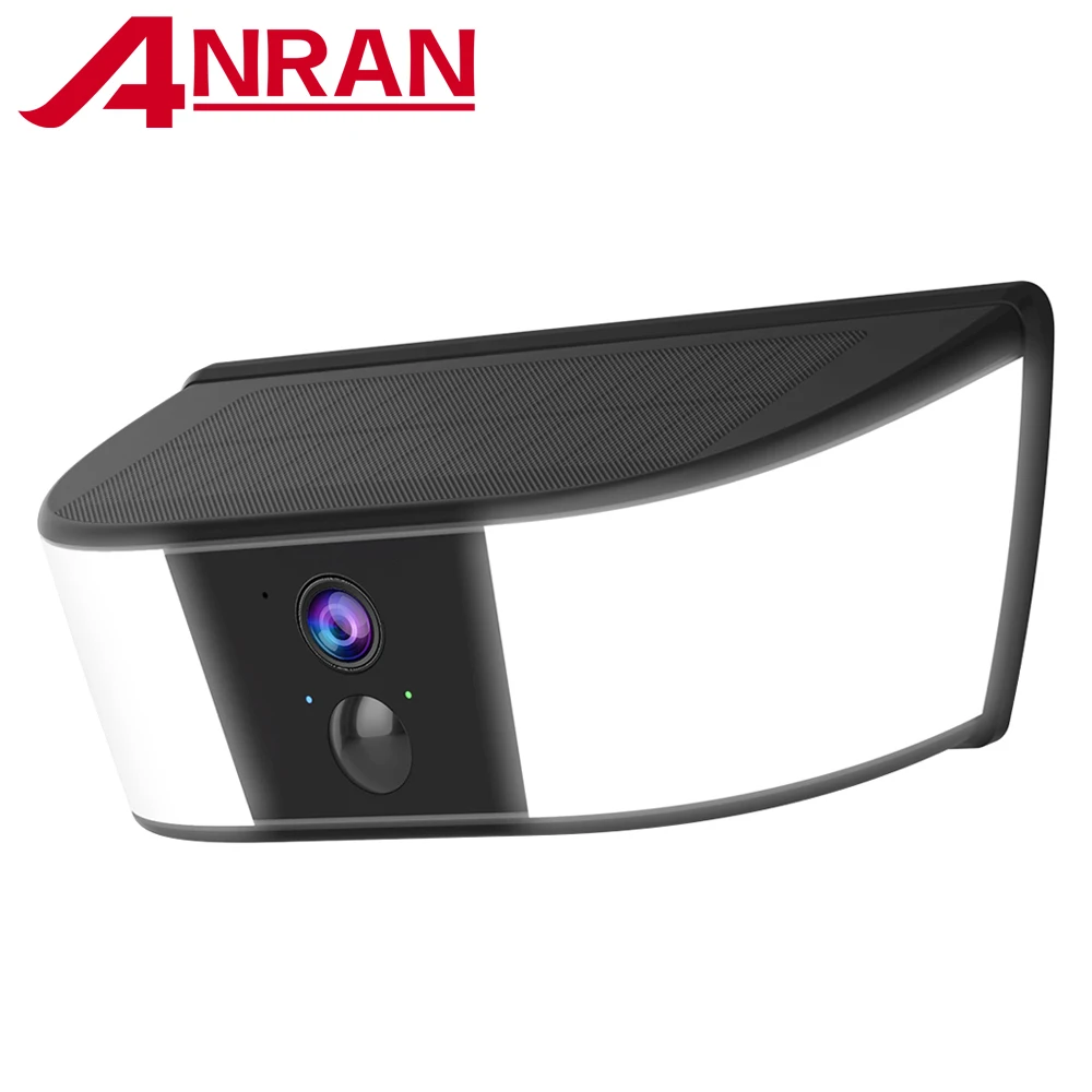 Kamera solarna 2K, lampa ścienna, zewnętrzna kamera z EU za $38.93 / ~148zł