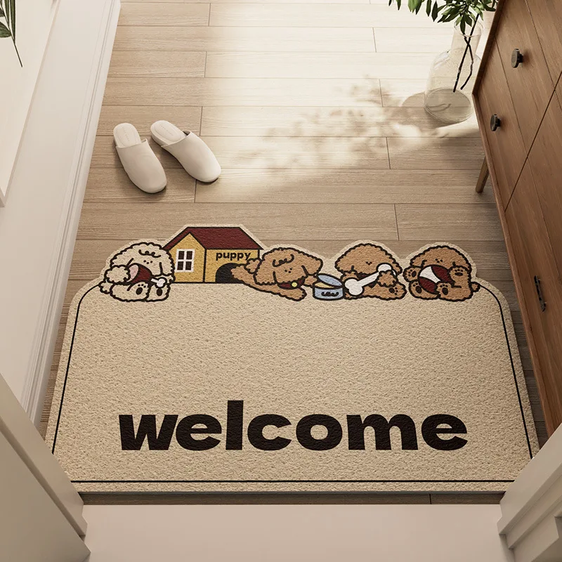 Cartoon Style Home Floor Rug Stain-resistant and Wear-resistant Floor Mats Entry Anti-slip Floor Mats Decoration For Bedroom