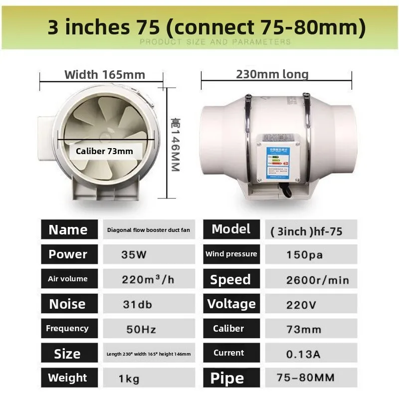 مروحة أنبوب العادم مروحة التهوية مروحة الأنابيب مر...