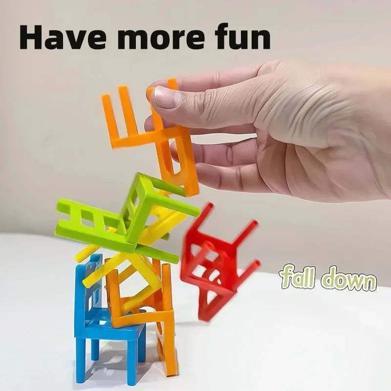 Stacking Chairs Educational Toys Building Blocks Parent-Child Gathering Interactive Stress Reduction Toys