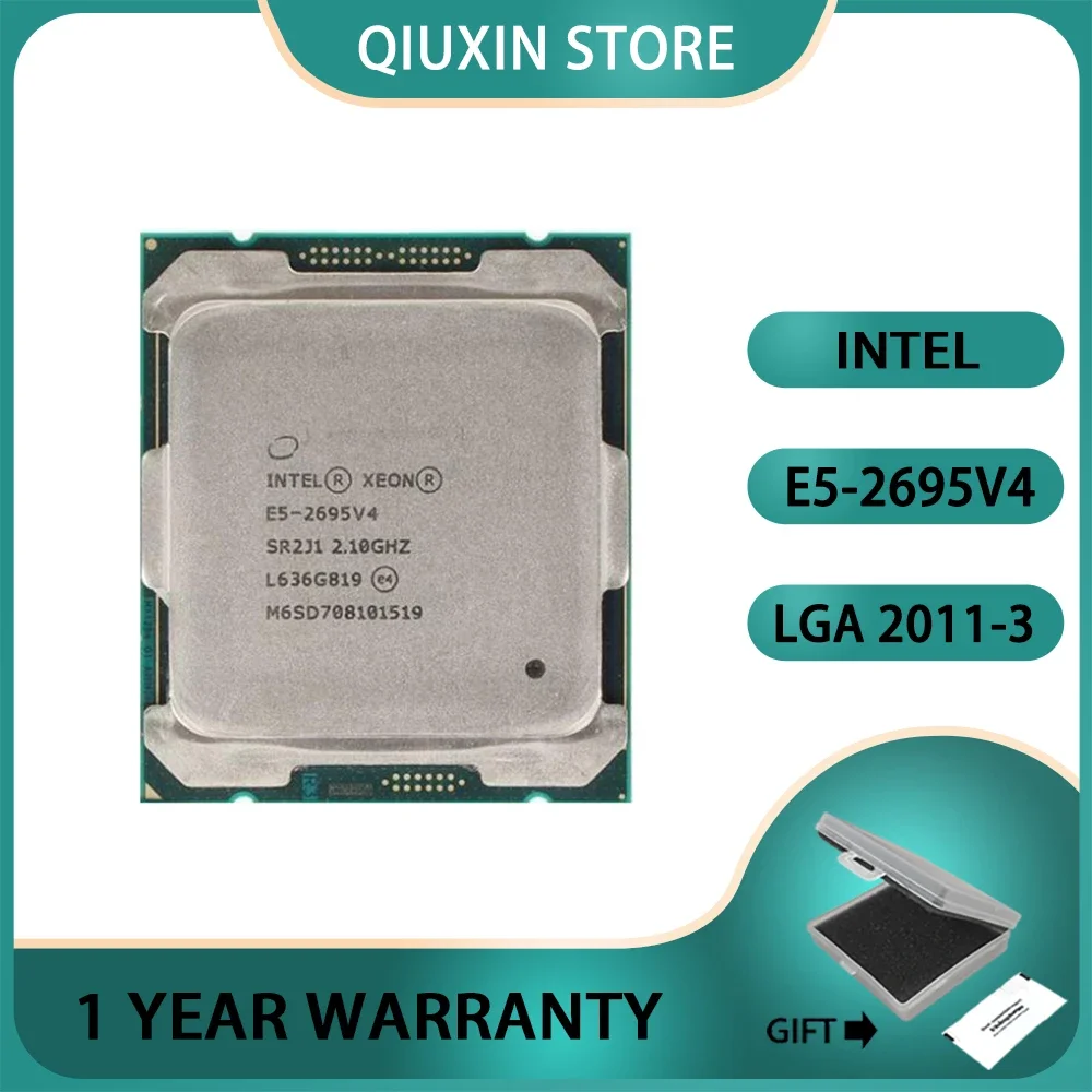 

Процессор Intel E5-2695V4 Xeon E5 2695 V4 2,1 Бесплатная доставка E5 2695V4 LGA2011-3 GHz 45M 18-Core 120W 14nm E5-2695 V4