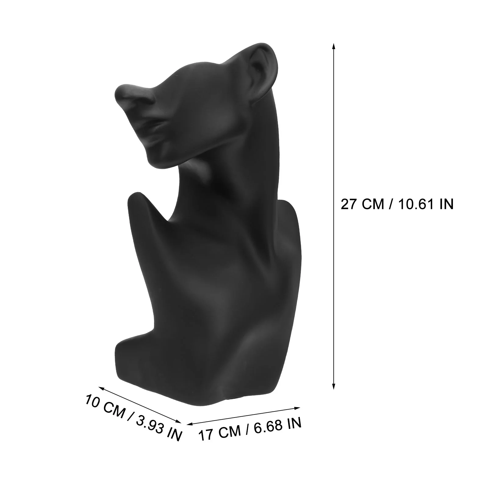

Полки для демонстрации ожерелья Половина лица ювелирные изделия Бюст держатель стойка Органайзер аксессуары бутик
