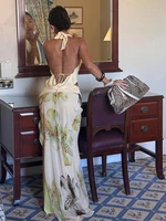 Weird Puss Elegant Women 3 Piece Set Stack Trend Halter Tops+Split Tassel Tassel+Flowers Mesh Skirts Matching Vacation Clubwear - Image 5