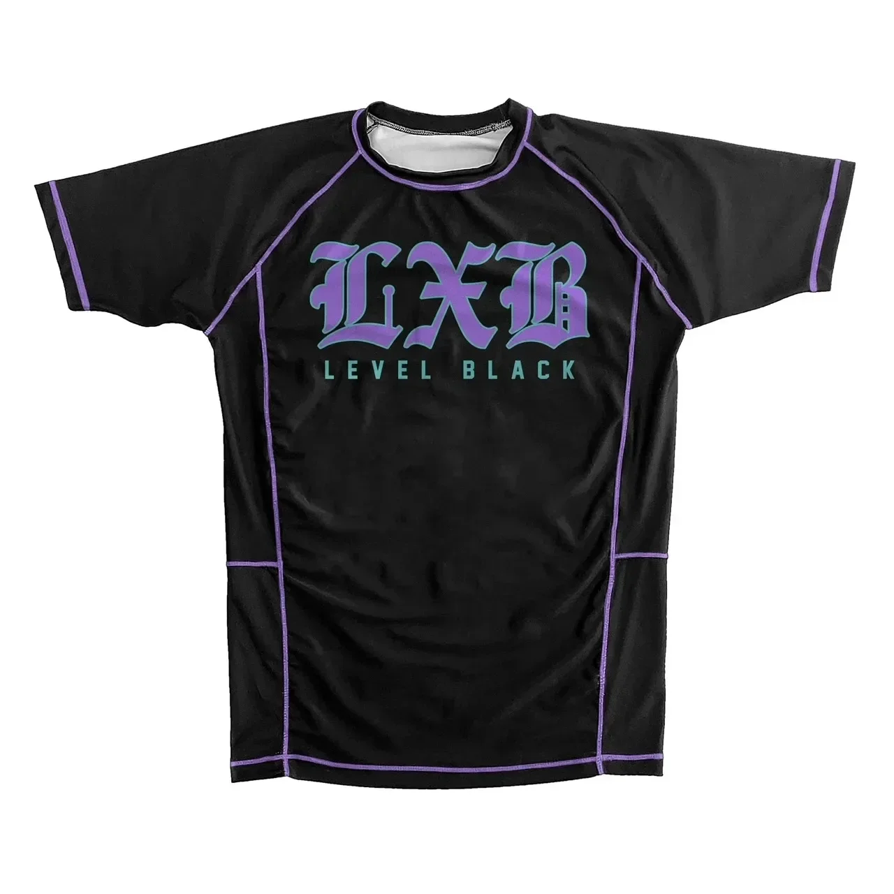 LEVEL BLACK Casual Gym T-shirt LXB AJJ Men Women Short-sleeved Oversized ADCC  RASH GUARD Jersey T-shirt Quick Drying Top Tees 6