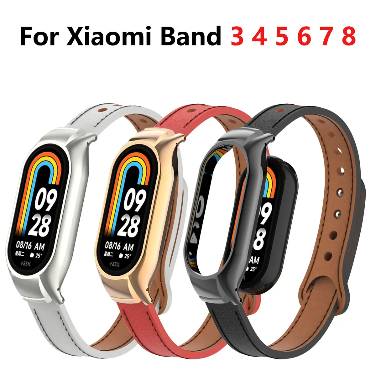 Premium Leather and Metal Replacement Strap