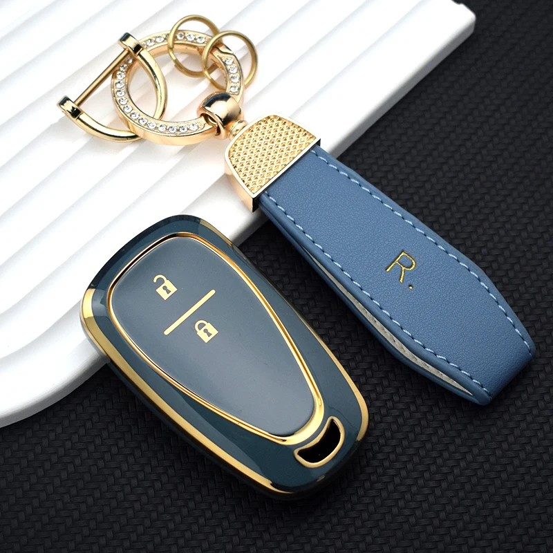Premium Car Key Case Cover for Chevrolet Vehicles - Stylish and Durable Shell Fob Protector