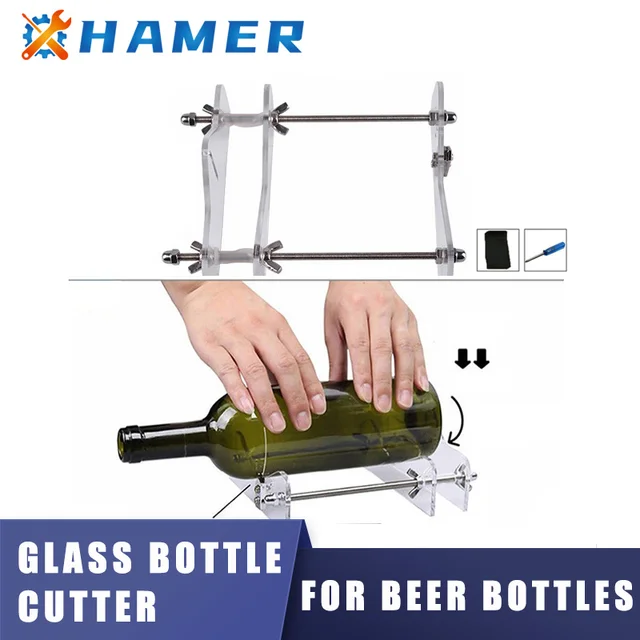 DIY Glass Bottle Cutter Adjustable Sizes Metal Glassbottle Cut Machine for  Crafting Wine Bottles Household Decorations Cutting - AliExpress