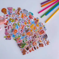 10 Sheets 3D Puffy Stickers for Kids Cute Cartoon Animal Stickers Scrapbook Stickers for Children Gift for Boys and Girls 6