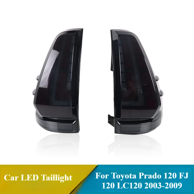 For Toyota Prado 120 FJ120 LC120 2003-2009 LED Taillight Rear Running Lamp Reverse Brake Lamp Dynamic Turn Signal DRL Tail Light detail image 6