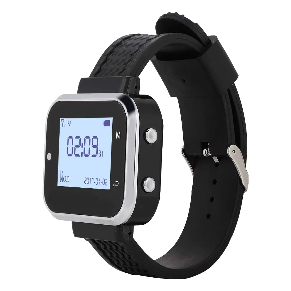 

QWICALL CTW06 Wireless Calling System Multi-Language Watch Receiver pager Used in Restaurant Hotel Cafe Hospital