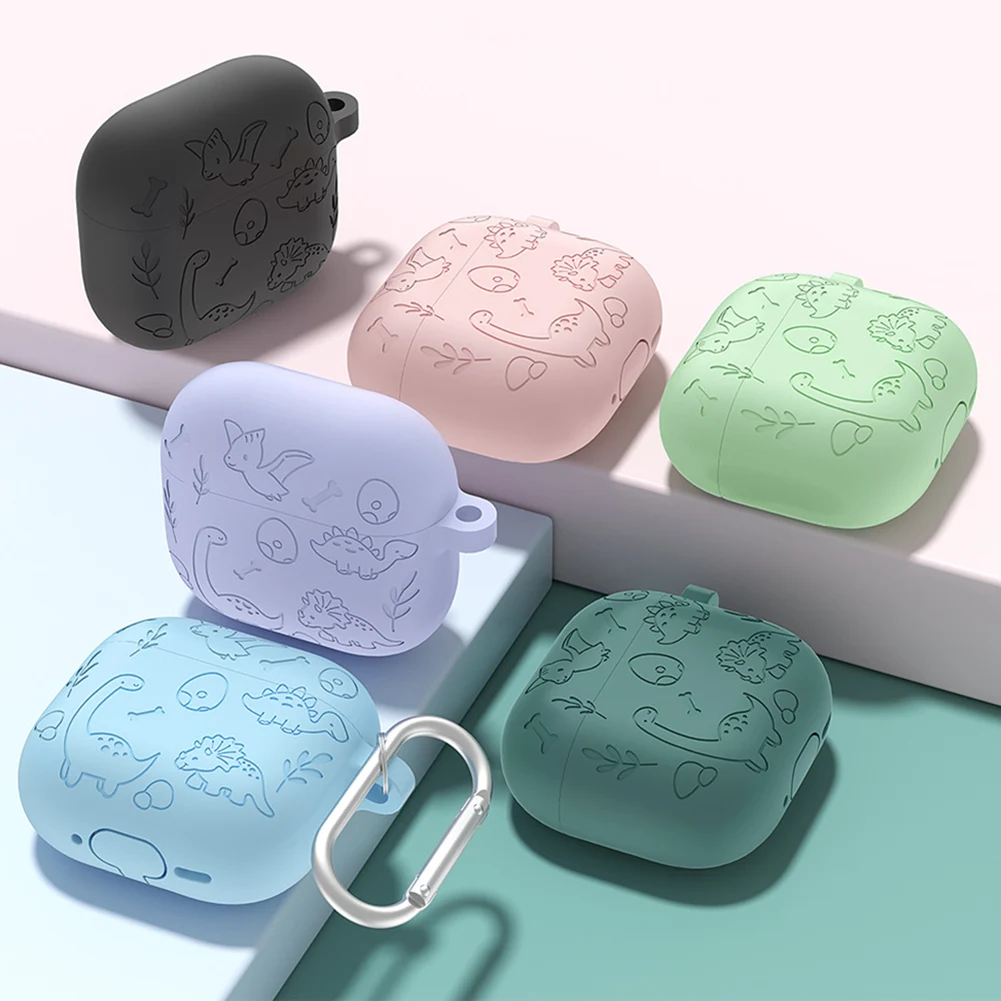 Silicone Case Protector Drop Protection Soft Silicone Skin Protective Case Cute Case Cover for Airpod 4th Gen Charging Case 2024