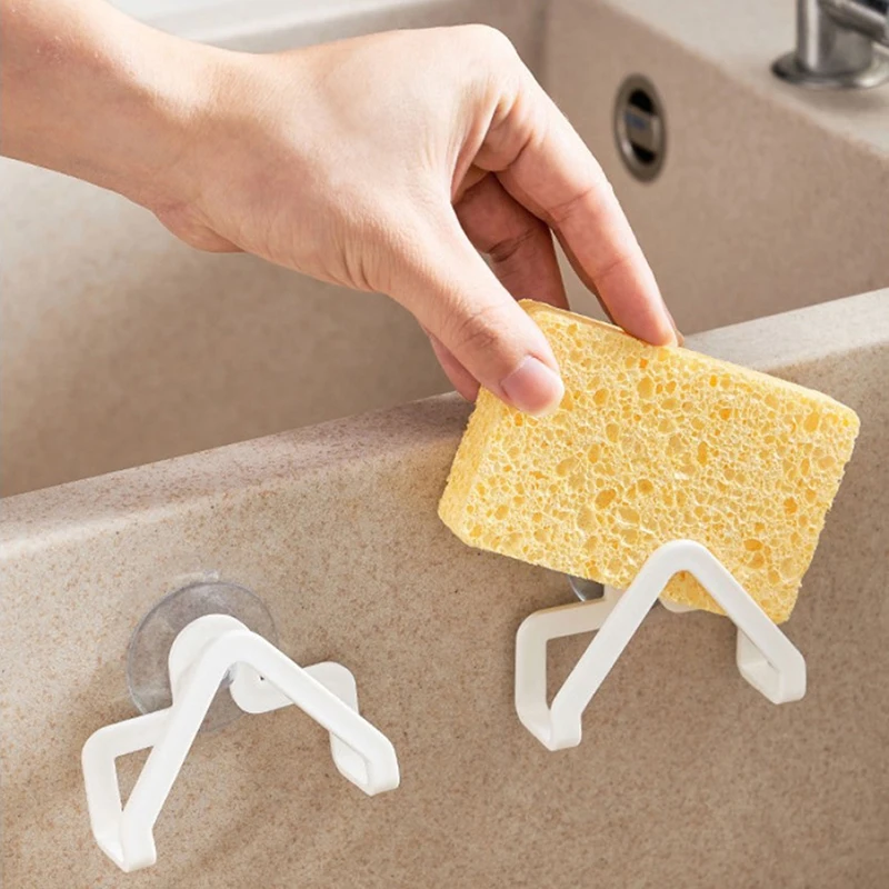 Sink Sponge Holder Portable Plastic Sink Drain Drying Rack With Suction Cup  For Kitchen Bathroom Soap Storage Drain Rack 1pcs - Storage Holders & Racks  - AliExpress