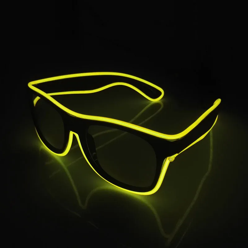 Fluoreszierende Party-Bar-Club-LED-Brille Mechanische Tanz-Performance-Brille Beliebte Leuchtende Brillen Karneval Leuchtende Accessoires – Detail 5