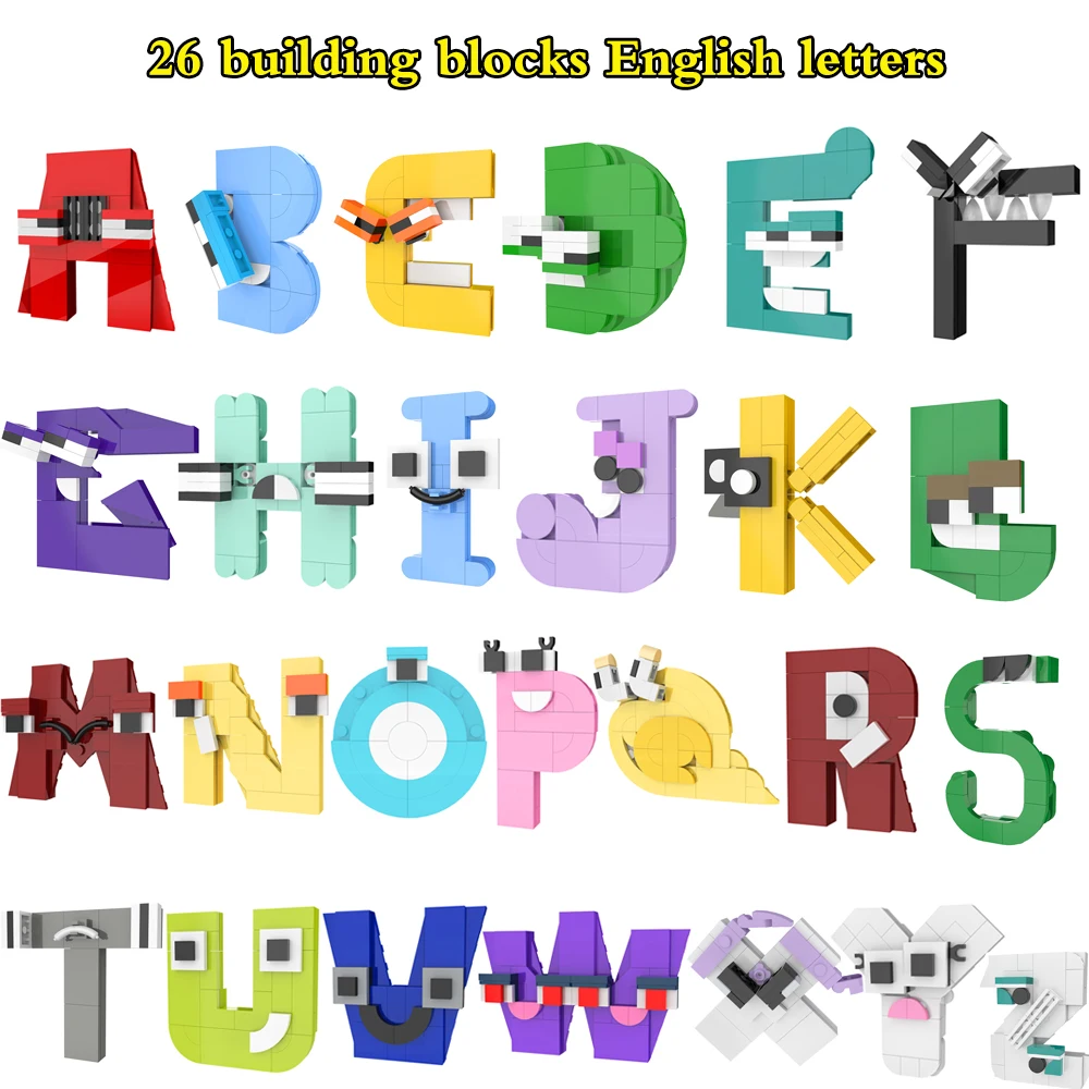 Alphabet Building Blocks Kit, Letter F Alphabet Lore