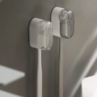 1/6Pcs Wall Mounted Toothbrush Holders Toothbrush Head Cover Dustproof with Lid Toothbrush Organizer Home Bathroom Storage Rack 2