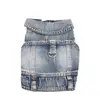 Pets Dogs Jeans Coat Jacket Towable Denim Vest Cat Puppy Spring/Autumn Clothes Apparel