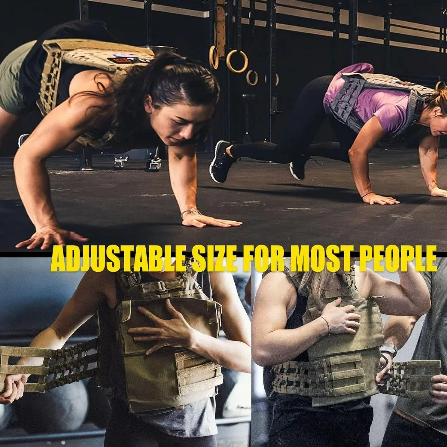 Weighted Vest For Men Workout Adjustable Strength Training Vests for Workouts Running Endurance Women Gym Fitness Weight Clothin