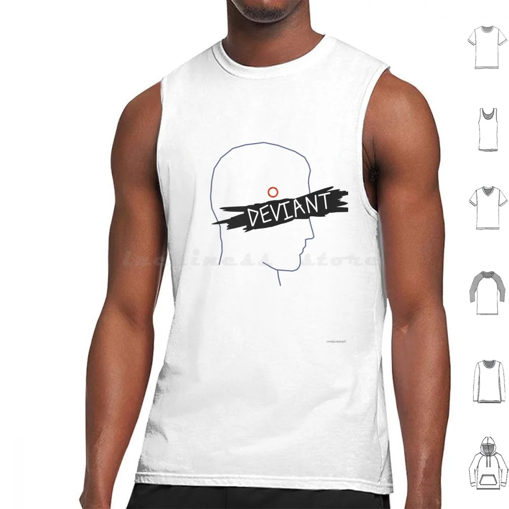 Deviant Connor Tank Tops Print Cotton Detroit Detroit Become Human