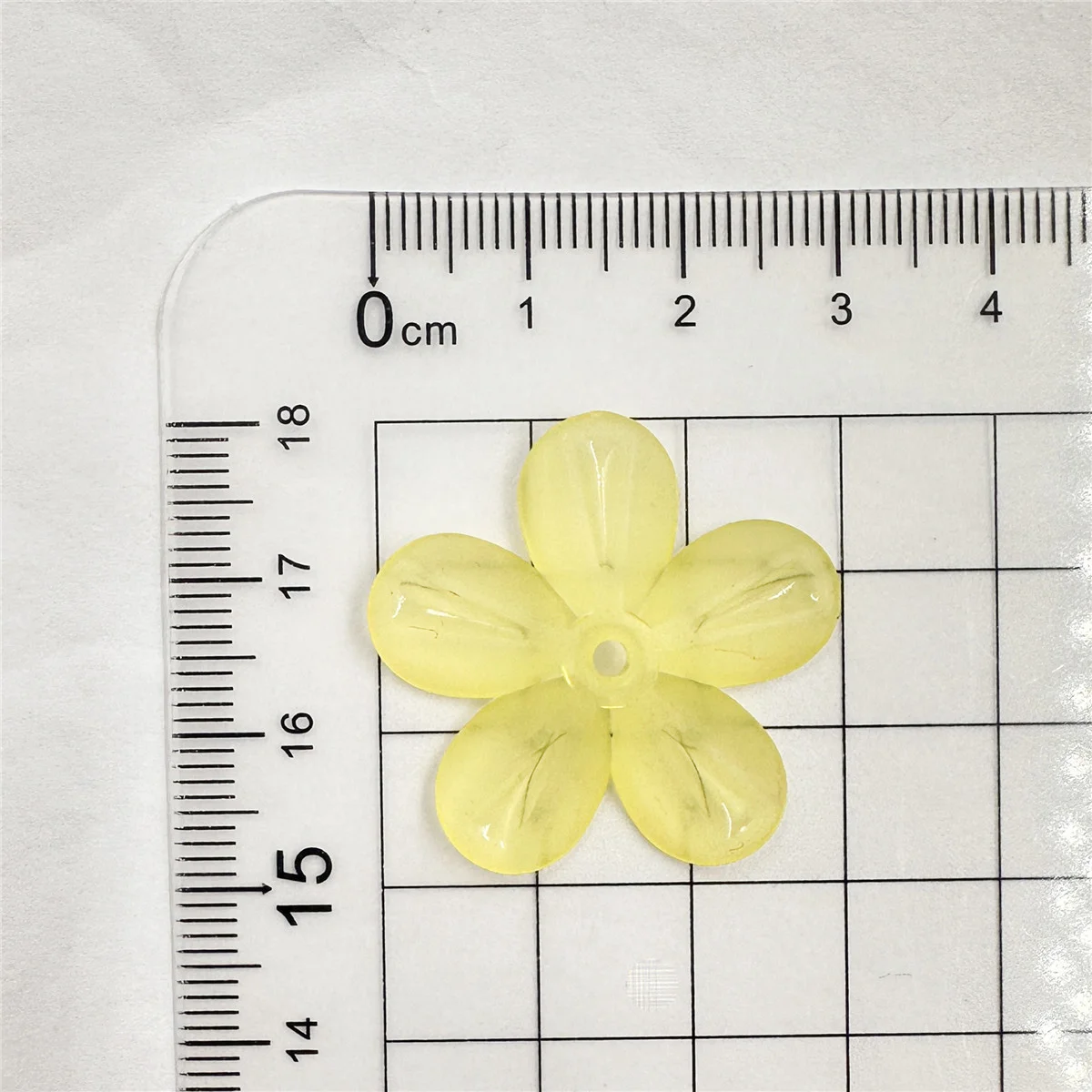 Set of 10 Five-Petal Flower Loose Beads for DIY Jewelry and Hairpin Crafts