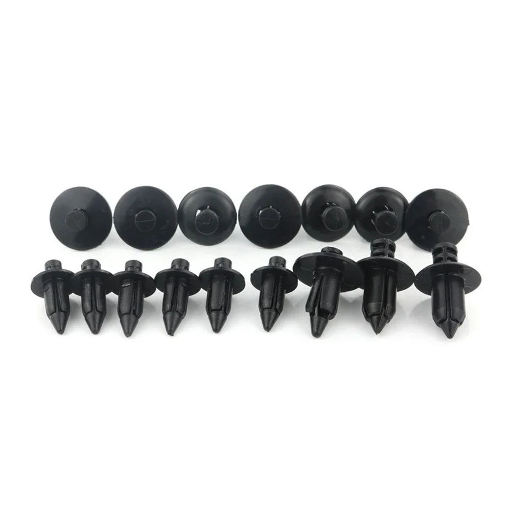 Motorcycle Fairing Clips 6mm/7mm/8mm Universal Plastic Rivet Fasteners Uses for Honda Yamaha Suzuki Kawasaki Models 20 Pcs