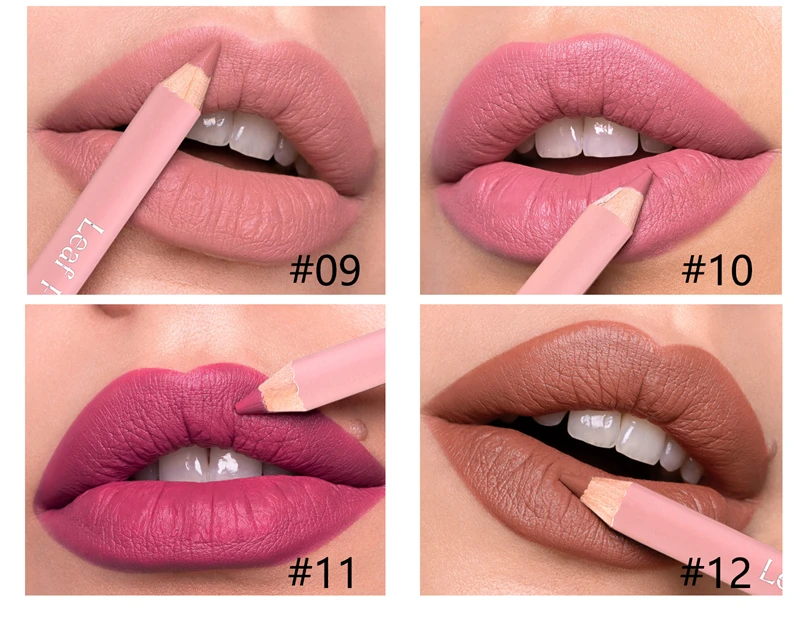 Wasserfester Lippenkonturenstift In Nude Pink Und Rotbraun_voghion.com