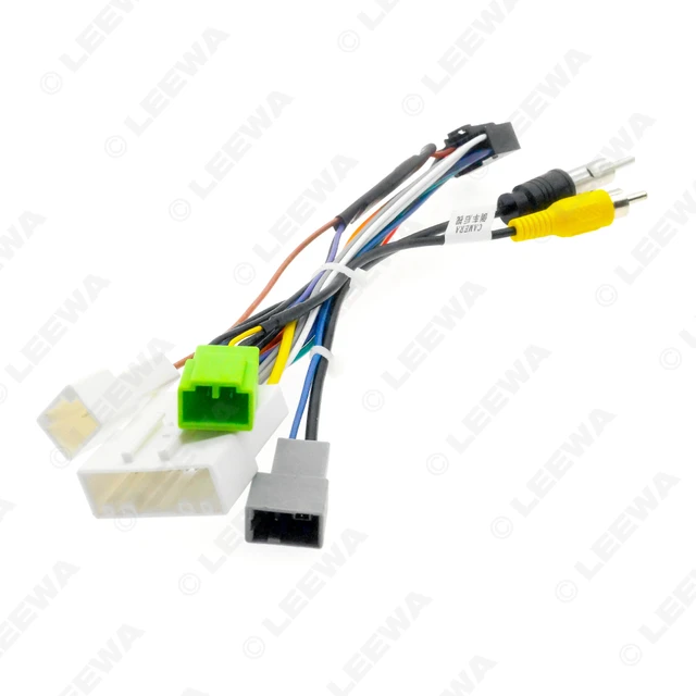 Leewa Auto 16-poliger Netzkabel-Kabelbaum adapter mit Rückfahr kabel für  isuzu d-max (2012) Installation skopfe inheit Kabel - AliExpress