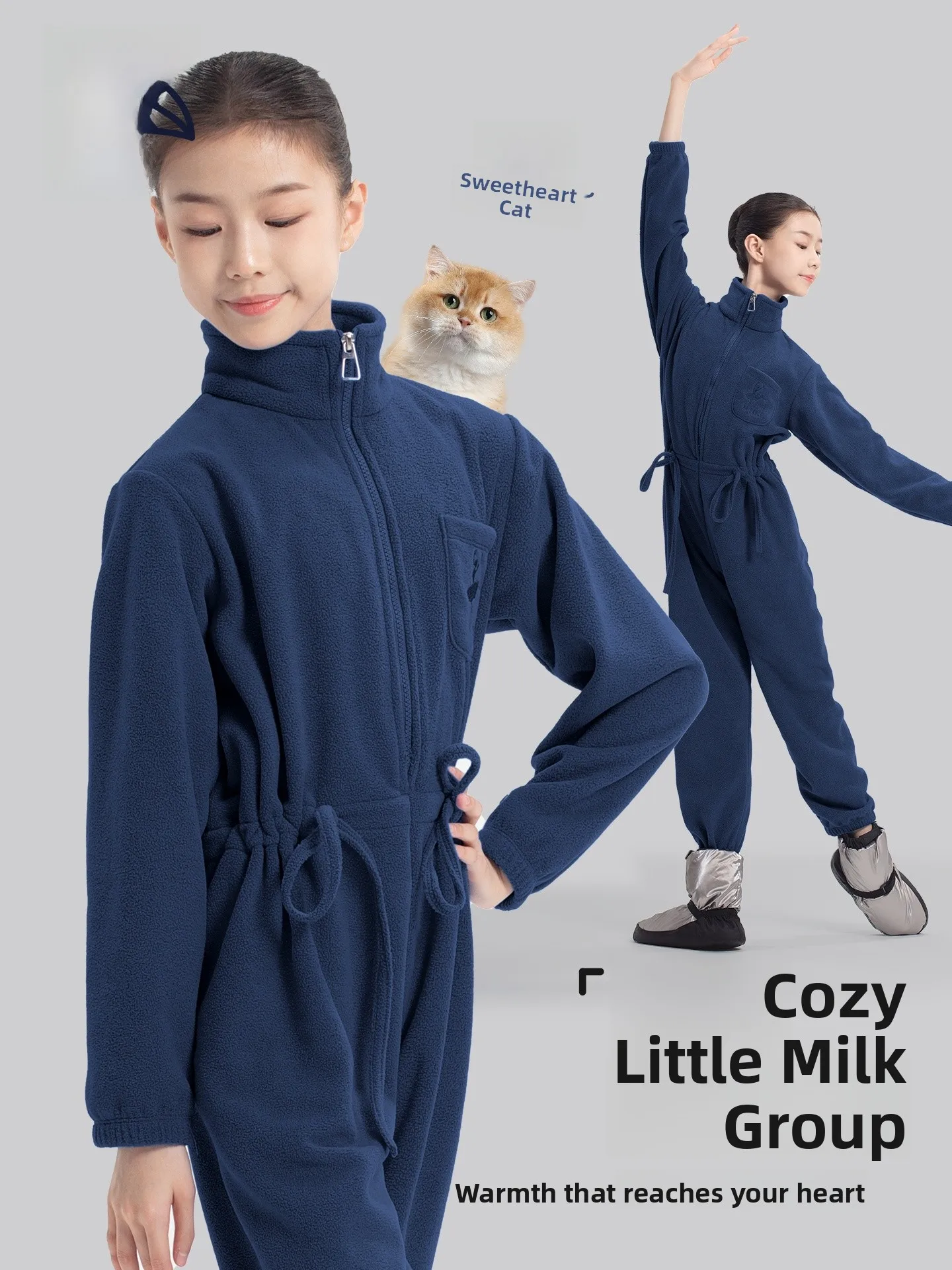 Thiened Velvet Ballet Dance Suit Women's High Elastici Practice Suits Autumn Winter Warm up Bodysuit Dancewear Ensemble