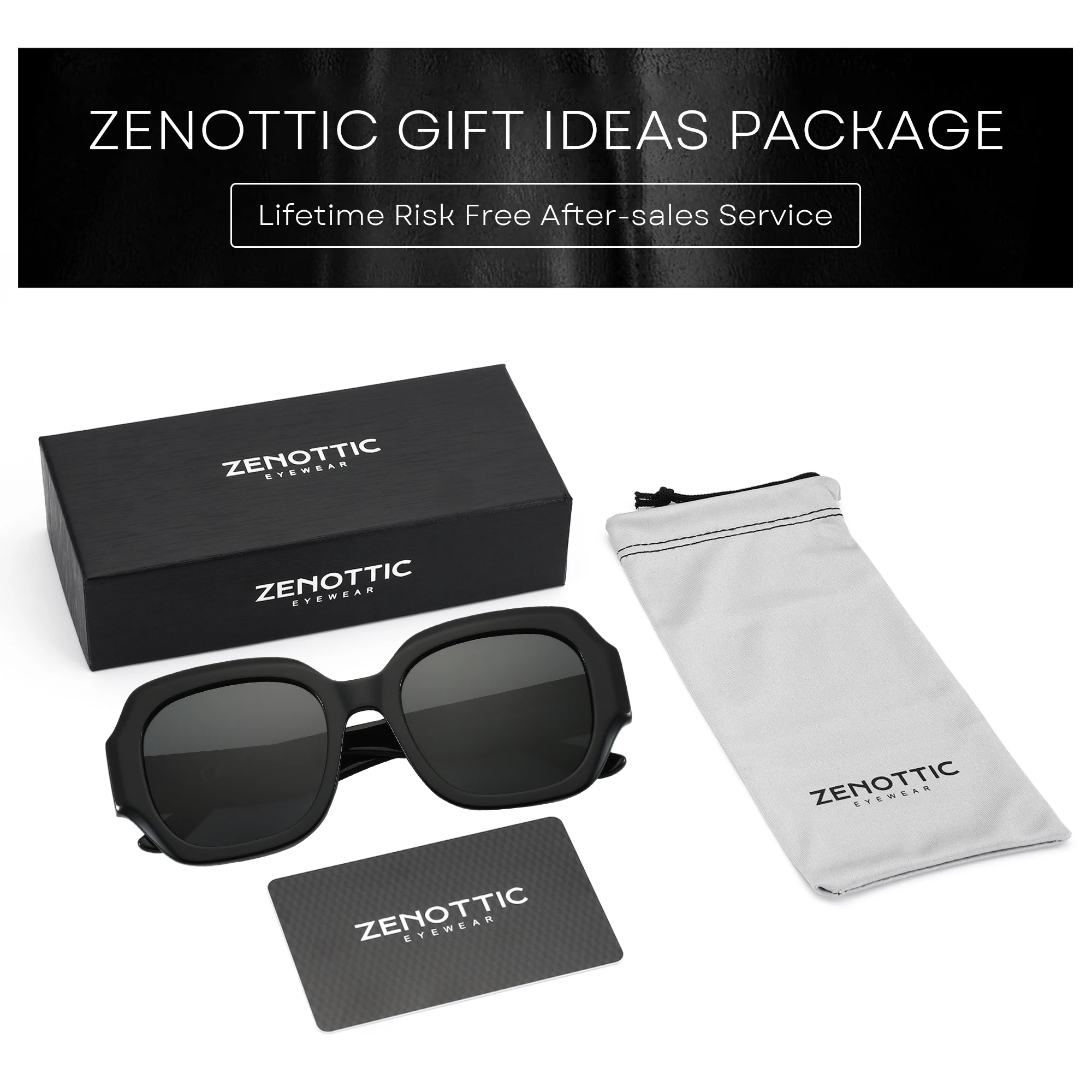 ZENOTTIC Fashion Polarized Prescription Sunglasses High-quality