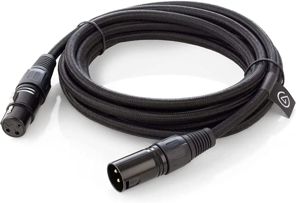 Cavo Microfono Elgato Xlr-Per Microfono E Livelli Di Linea Analogici Bilanciati, 10 Piedi/3M, Cavo Microfono Schermato Per La Registrazione In Studio