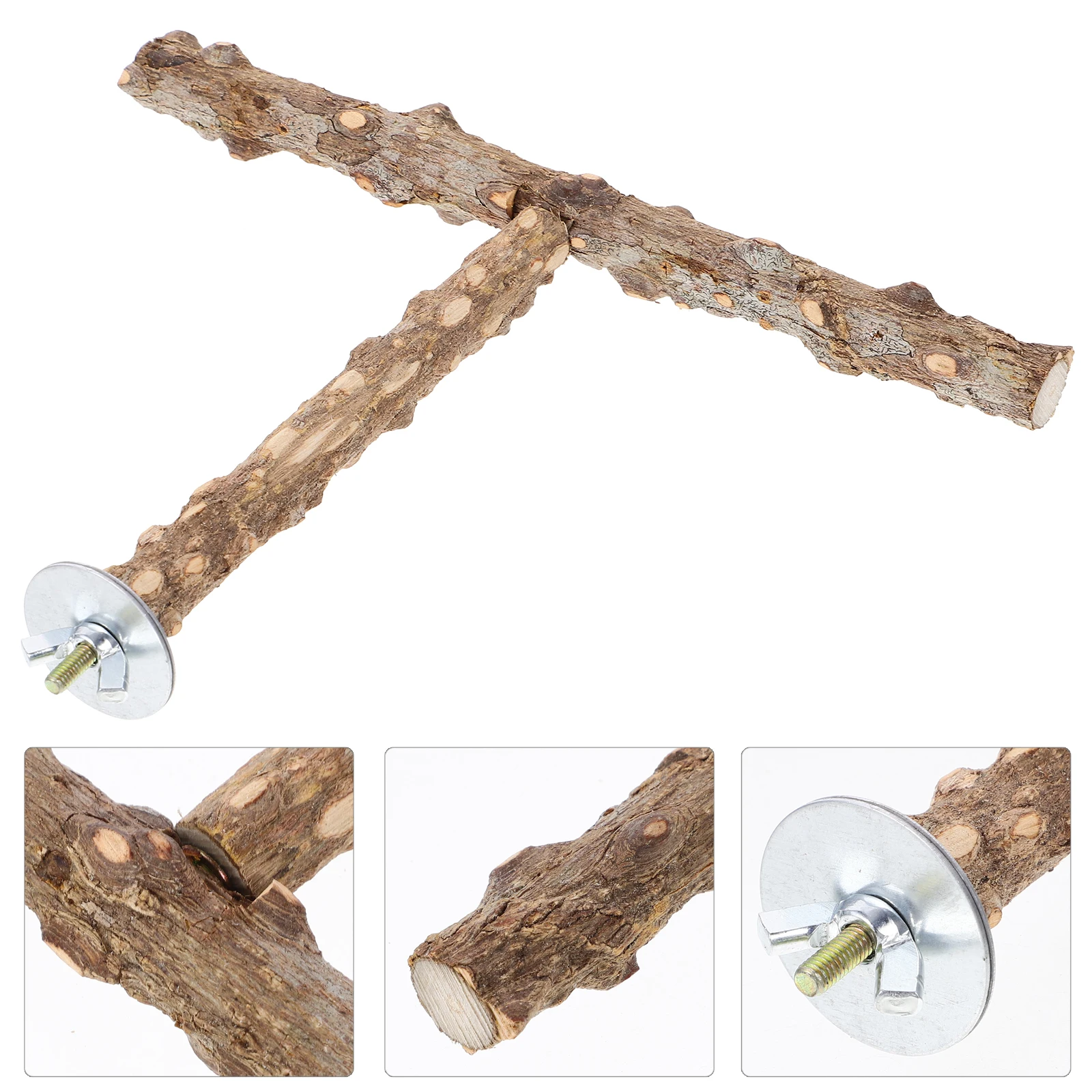 

Wood Parrot Perch Stand Parrot Chewing Toy Parrot Perch Molar Stick Parrot Cage For Cage Playground For Budgie Bird Cage Accesso