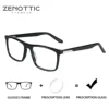 ZENOTTIC (XL Size)Fashion Square Prescription Glasses Anti Blue Light/Photochromic Hyperopia/Progressive Eyeglasses for Men
