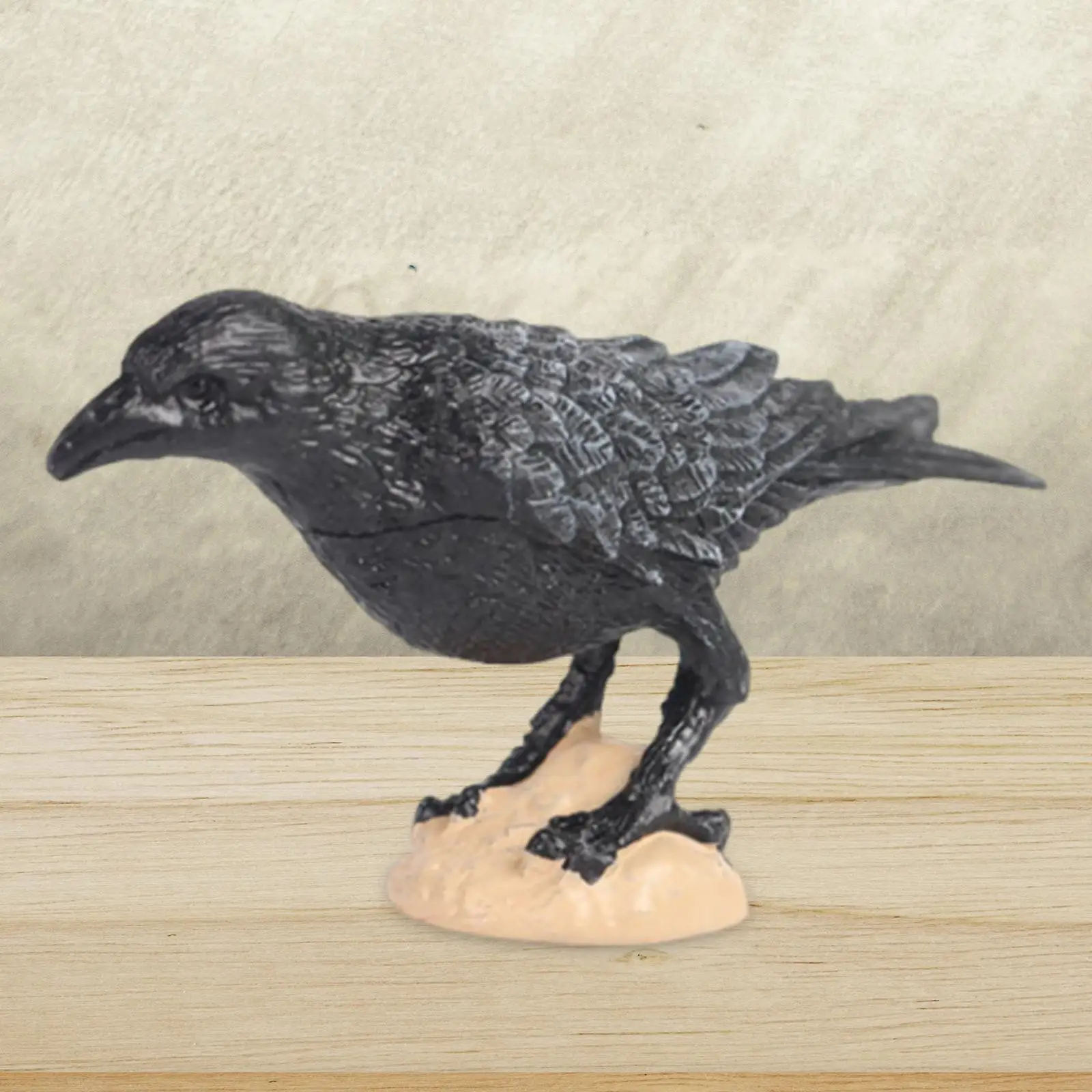 Raven Bird Figurine Garden Bird Ornament Party Decoration Sussidi Didattici