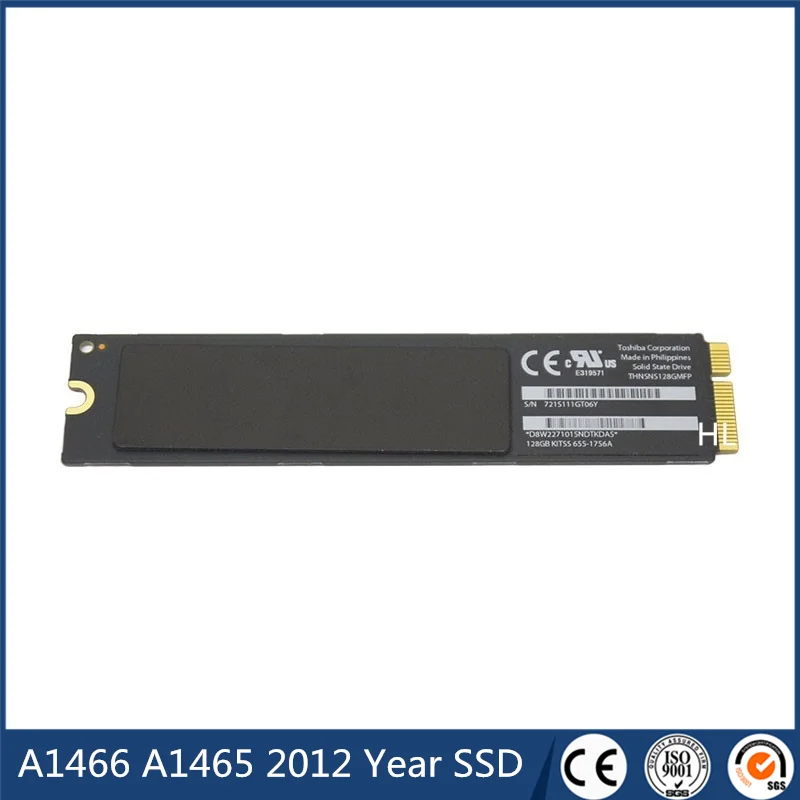 Vendita A1466 A1465 2012 Anno Ssd 64Gb 128Gb 256Gb 512Gb Per Macbook Air 11.6 "13.3" Scheda Madre Per Laptop Con Unità A Stato Solido Emc2558